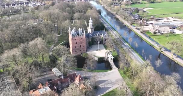 5Th April 2023 Breukelen Netherlands Nyenrode Business University Nijenrode Castle — Stock Video