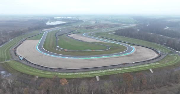 Assen Niederlande Dezember 2023 Circuit Assen Einem Bewölkten Tag Heimat — Stockvideo