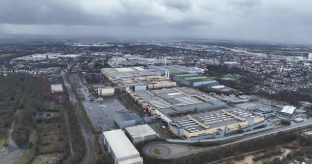 Bremen Tyskland December 2023 Mercedes Benz Fabrik Mercedes Benz Fabrik — Stockvideo
