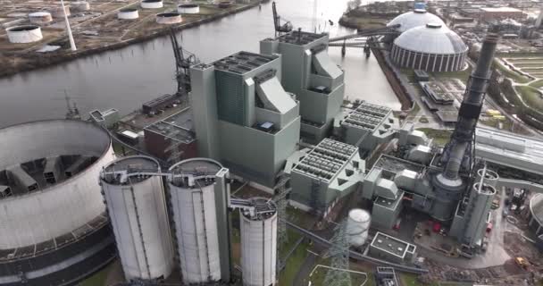 Centrale Elettrica Carbone Moorburg Amburgo Germania — Video Stock