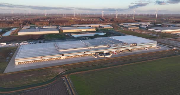 Almere Flevoland Holandia Stycznia 2024 Centrum Dystrybucji Lidl Simon Loos — Wideo stockowe