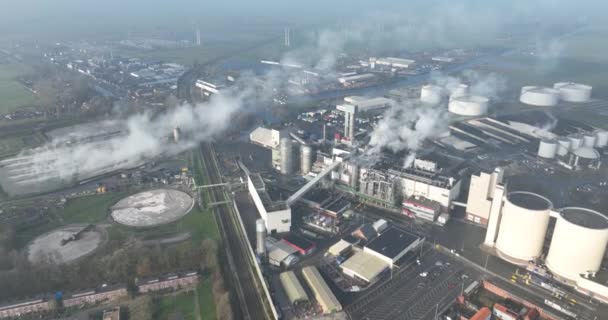 Groningen Groningen Nizozemsko Prosince 2023 Cukrovarnická Společnost Groningen Výrobce Granulovaného — Stock video