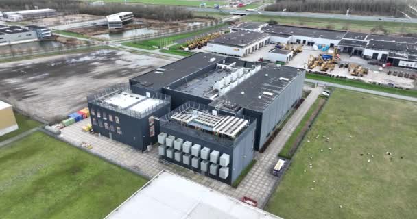 Almere Flevoland Paesi Bassi Gennaio 2023 Datacenter Northc Almere Edificio — Video Stock