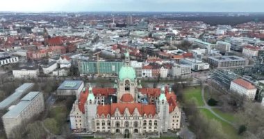 Yeni Belediye Binası, Das Neue Rathaus Hanover, Almanya.