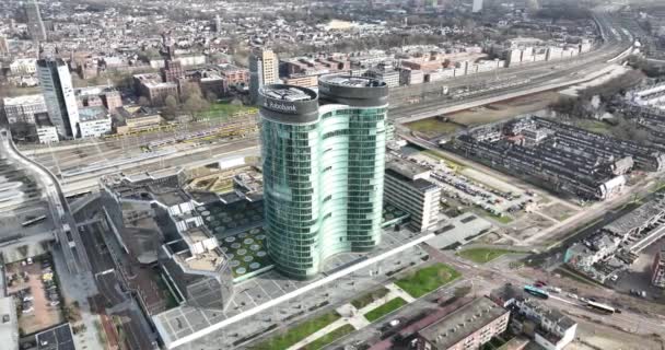 Utrecht Pays Bas Février 2024 Cooperatieve Rabobank Siège Banque Commerciale — Video
