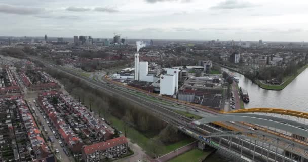 Utrecht Holandia Lutego 2024 Fabryka Douwe Egberts Produkcja Kawy Herbaty — Wideo stockowe