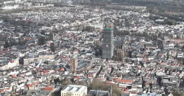 Tour Dom Utrecht Restauration Emblématique Dom Tower Est Symbole Utrecht — Video