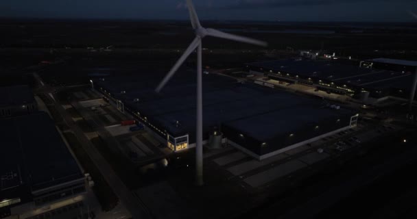 Veduta Aerea Drone Centro Distribuzione Società Logistica Sul Nuovo Distripark — Video Stock