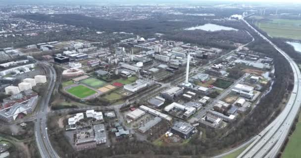 Die Universität Bremen Ist Die Deutsche Stadt Bremen Campus Luftbilder — Stockvideo