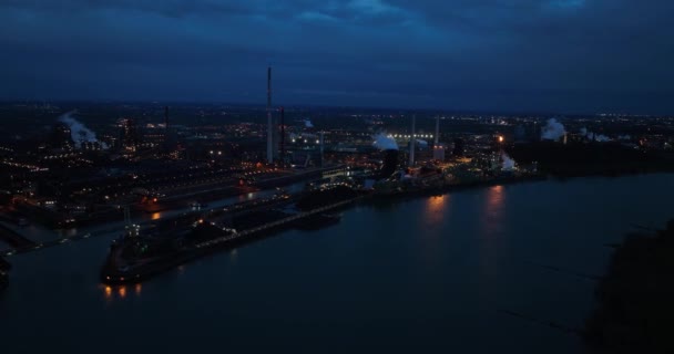 Flygdrönare Syn Kokerei Schwelgern Stål Koks Fabrik Stålindustrin Duisburg Tyskland — Stockvideo