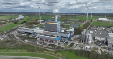 Duiven, Gelderland, Hollanda, 29 Mart 2024: Duiven, Hollanda 'da VR atık yakma tesisi