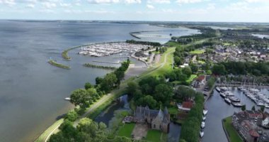 Medemblik Limanı, Kuzey Hollanda, Hollanda.