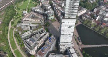 Köln, Almanya medya park binaları ve gökdelenler.