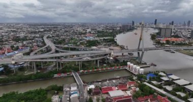 Bangkok, Tayland 'daki Bhumibol Köprüsü 2.
