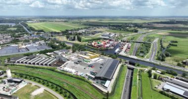 Alphen aan den Rijn, Güney Hollanda, Hollanda, 9 Haziran 2024: Alpherium Terminal ve PreZero Atık İşleme Şirketi.