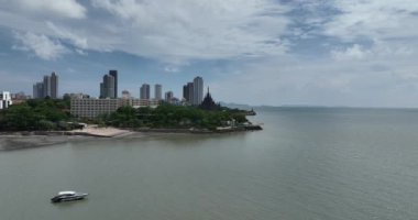 Pattaya, Tayland 'daki Doğruluk Sığınağı. Hava aracı görünümü.