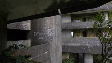 Portekiz, Sao Miguel 'deki Terk Edilmiş Otel Monte Palace.