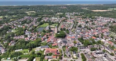 Oostkapelle, Hollanda, Zeeland 'de küçük bir köy. Zeeland 'de eğlence ve turizm. Kentsel çevre