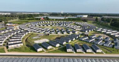 İşçi barınakları, göçmen işçileri kampı. Venlo, Hollanda