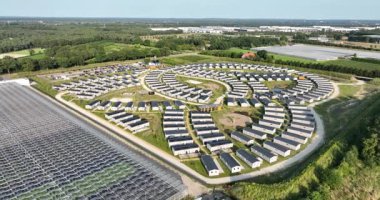 İşçi barınakları, göçmen işçileri kampı. Venlo, Hollanda