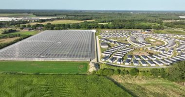 İşçi barınakları, göçmen işçileri kampı. Venlo, Hollanda