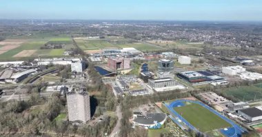 Wageningen Üniversitesi, Bilim ve Eğitim Merkezi. Kampüsün hava aracı görüntüsü.