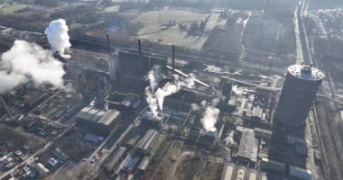 Bottrop, kola fabrikası, ağır sanayi, metal endüstrisi, kokain fabrikası. Almanya.
