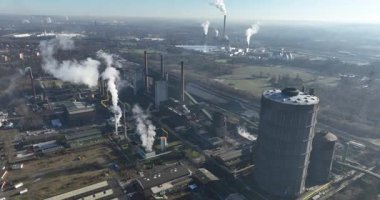 Prosper kola fabrikası, gaz tutucuları, desülfütasyon tesisi, kokain gazından elde edilen hidrojen, kokain teknolojileri, kömür ısıtma ve daha fazlası. Sanayi teknolojisi. Hava görünümü.