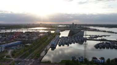 Ijburg 'un, Amsterdam' ın, Kuzey Hollanda 'nın, Hollanda' nın,.