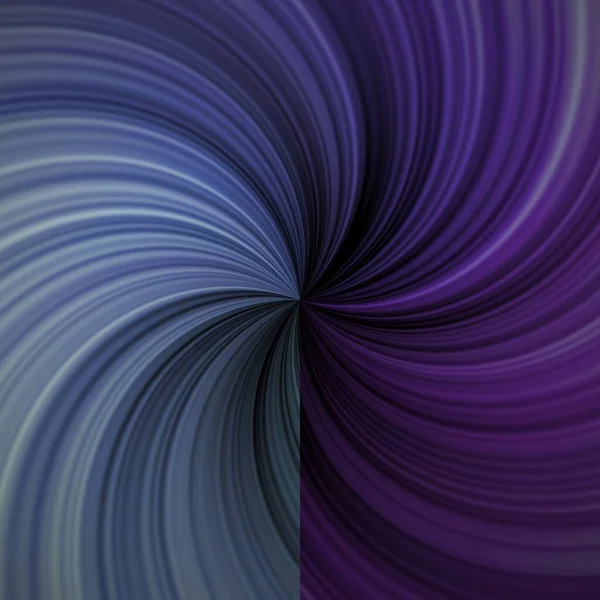 Purple blue spiral lines divided by a vertical axis. A half-line of rotation ending at the center.