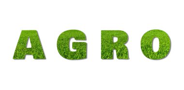 Beyaz izole edilmiş arka planda tarım yazıları. Grigribusiness ve agroIndutry. Çiftçilik kavramı..