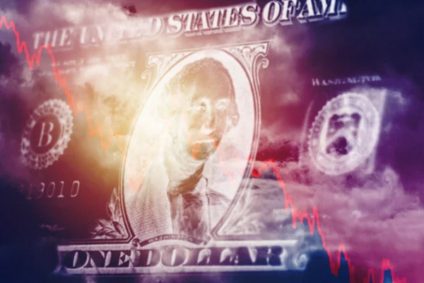 Kris Amerika Världsekonomisk Kris Ekonomi Usa Begreppet Fall Den Amerikanska — Stockfoto