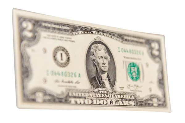 Dolar Banknot Serisi 2013 Başkan Portresi Ile Birlikte Thomas Jefferson — Stok fotoğraf
