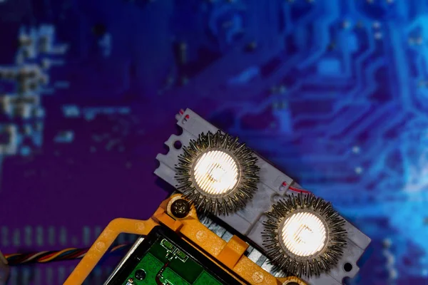 Stamrobot Robotica Elektronica Wazig Chips Arduino Platform Doe Het Zelf — Stockfoto