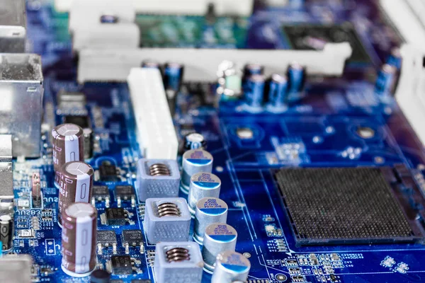 Circuit Computer Moederbord Circuit Chip Board Hardware Moederbord Halfgeleider Hardware — Stockfoto