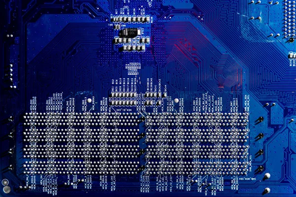 Elektronische Computer Hardware Technologie Schaltplatinen Auf Der Anderen Seite Motherboard — Stockfoto