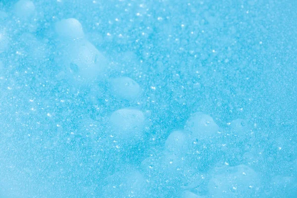 Blauw Turquoise Waterbel Achtergrond Beelden Wetenschap Zeepbel Schuim Suds Achtergrond — Stockfoto