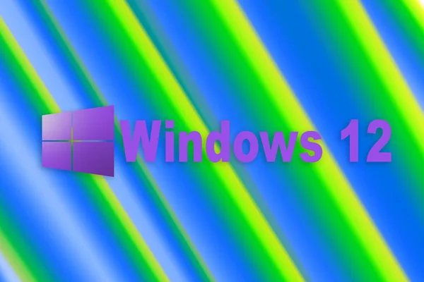 Windows Logo Nouvelle Mise Jour Microsoft Système Exploitation Ordinateur Pastel — Photo