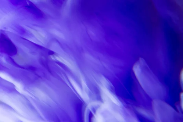 Eau Encre Éclaté Nuages Fantastiques Fluorescent Perle Bleu Pourpre Couleur — Photo