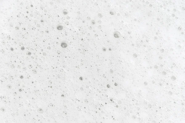 Bolle Sapone Sfondo Astratto Bianco Schiuma Saponata Texture Shampoo Schiuma — Foto Stock