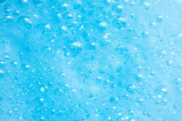 Синя Бірюзова Водяна Бульбашка Фонові Зображення Наука Мильна Бульбашка Піни — стокове фото