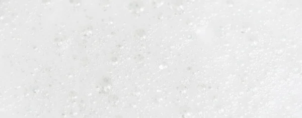 Banner Advertisement Soap Bubbles Abstract Sfondo Bianco Schiuma Saponata Texture — Foto Stock