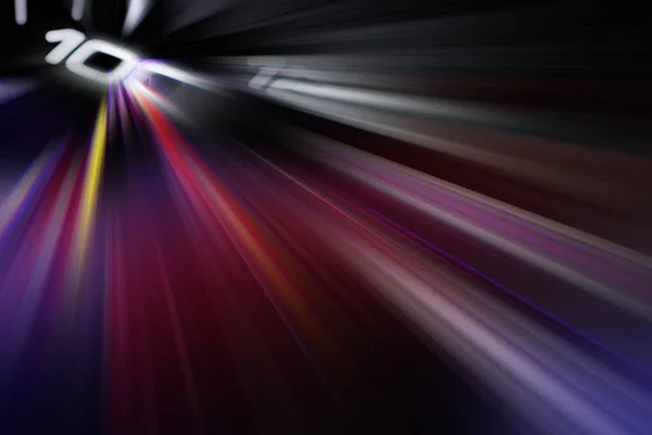 Nowoczesna Abstrakcyjna Wysoka Prędkość Efekt Światła Strzałki Streszczenie Tła Zakrzywionymi — Zdjęcie stockowe