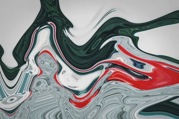 Творческий Многоцветный Рисунок Волновой Линии Краски — стоковое фото