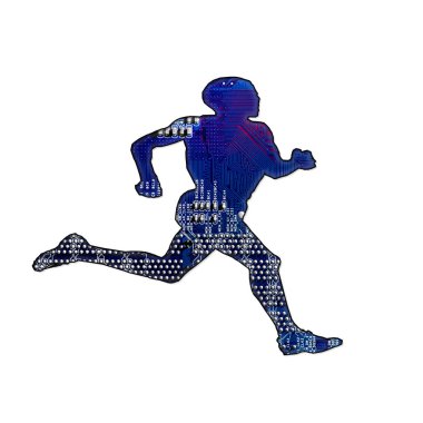 İnsan vücudu kesiği devre kartı içeriğini ortaya çıkarıyor. Yenilikçi teknoloji. Beyin test bilgisayarı arayüzü. Kuantum, fenomen bilimsel kavram..