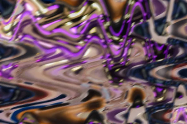 催眠心理多色波浪形纹理图案 色彩斑斓的精美模糊的抽象背景 — 图库照片