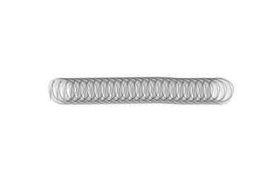 Soyut spiral sembolü elle boyanmış çizgi çizimi. Eşmerkezli kıvrımlı şekil, beyaz arka planda izole edilmiş kıvrımlı kıvrımlar. Hareket, sonsuz zaman, döngü kavramı.