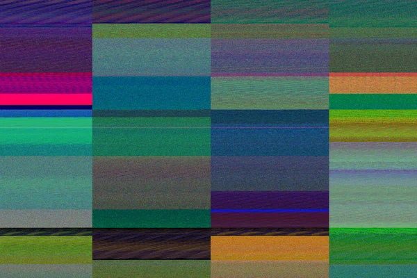 Video screen damage.Broadcasting error.A layer of square multi-colored pattern.