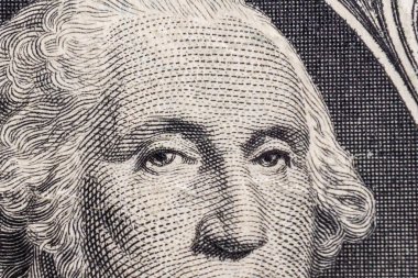 Bir kağıt parçası Benjamin Franklin dolar makro çekim.