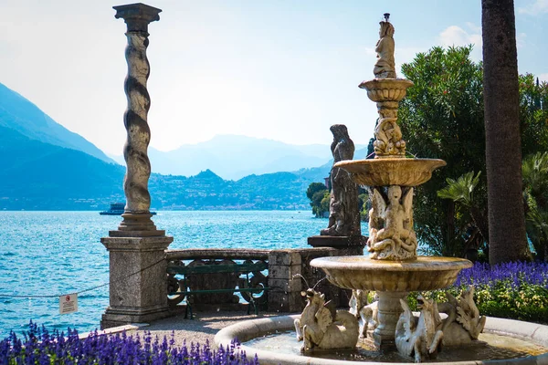 Famosa Villa Monastero Lusso Con Splendido Giardino Sul Lago Spettacolare — Foto Stock